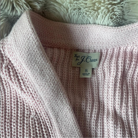 J.Crew Pink Button-Up Unisex Sweater - Picture 3 of 4
